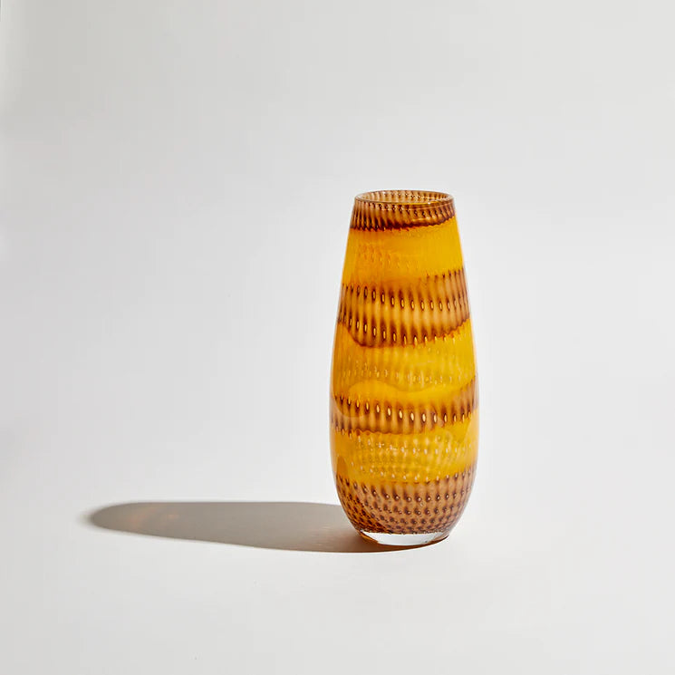 Weave Vase Medium - Amber
