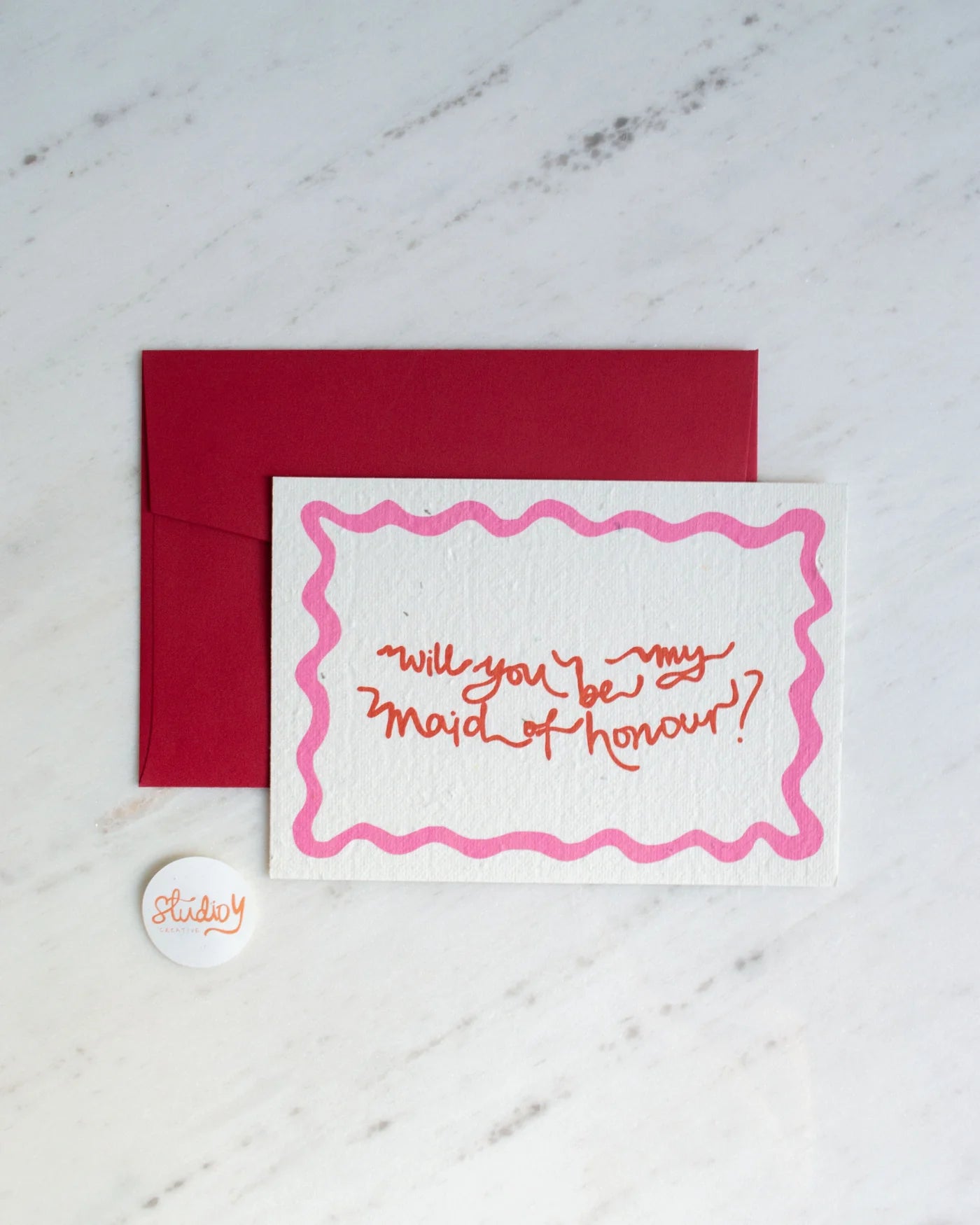 Will You Be My Maid of Honour? by Studio Y Creative